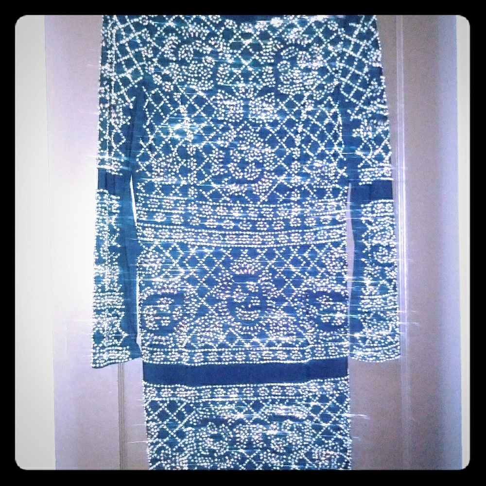 Full beaded dress cocktail dress